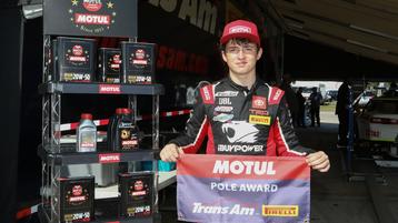 Brent Crews Becomes Youngest Trans Am Driver to Win Motul Pole Award, Breaks Track Record at Road America